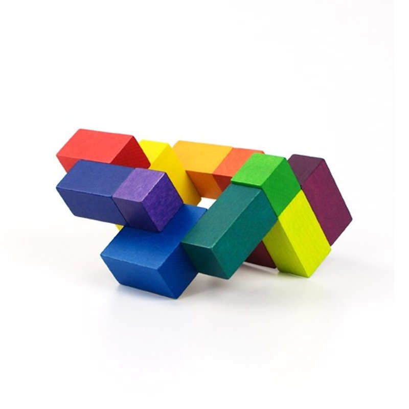 オフィスストレスリリーフスモールPlayableART * Cube Yizhi Color Cube - 置物 - 木製 多色