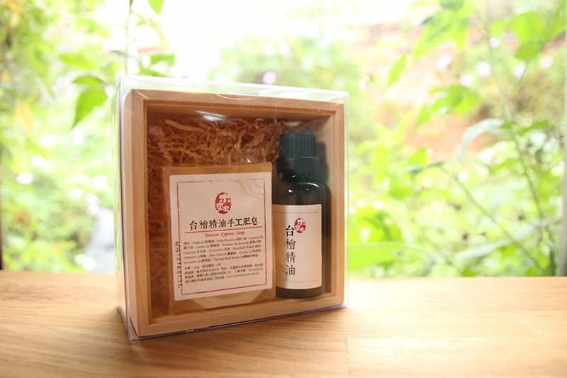 Taiwanese Essential Oil & Essential Oil Soap Gift Box - สบู่ - ไม้ สึชมพู