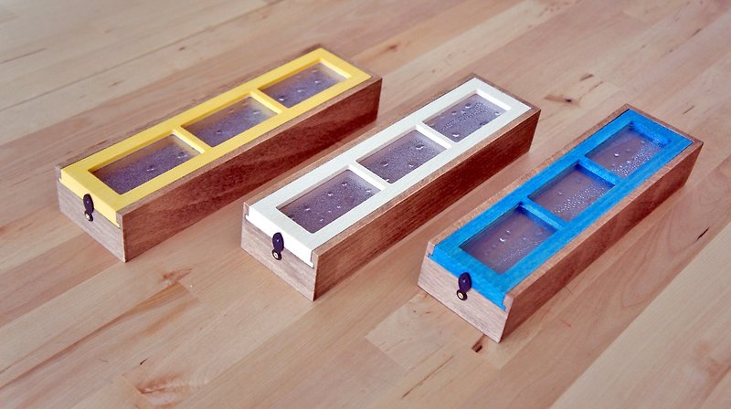雨玻璃鉛筆盒（現在下訂就贈送紙鉛筆一枝！） - 筆盒/筆袋 - 木頭 多色
