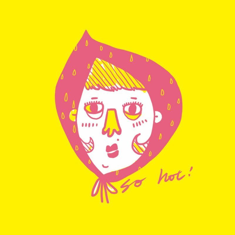 HOT !! /Magai's sticker - Stickers - Paper Yellow