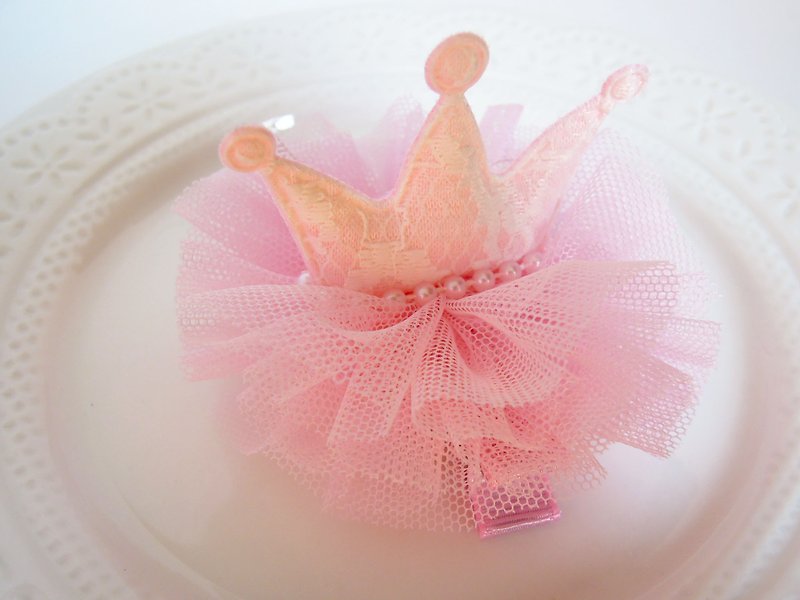 Mini 2D fantasy princess series - Barbie pink small crown - Bibs - Other Materials Pink