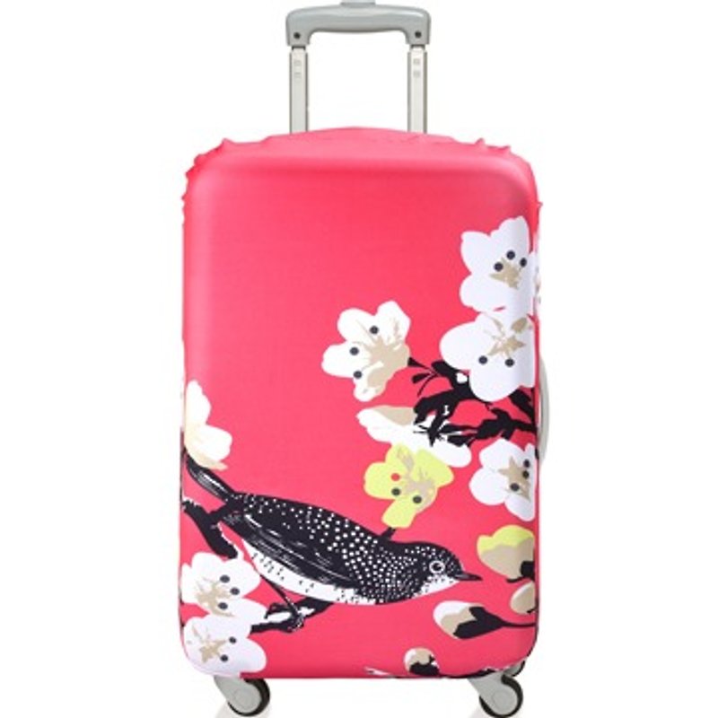 LOQI luggage cover│cherry blossom【M size】 - Luggage & Luggage Covers - Other Materials Red