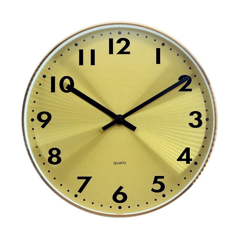 Brilliar-Shiny Dubai Gold Clock Digital Mute - นาฬิกา - โลหะ สีทอง