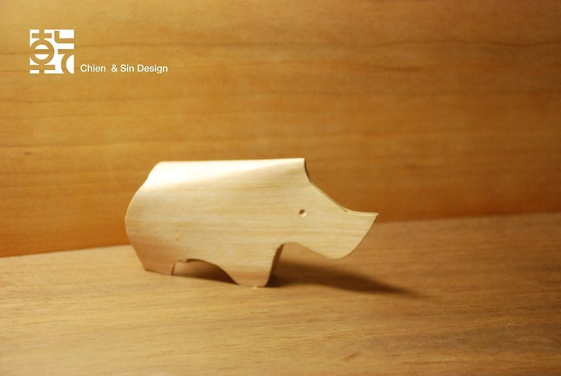 木頭動物系列擺飾.....犀牛 手工製作  限量商品 - Other - Wood Khaki