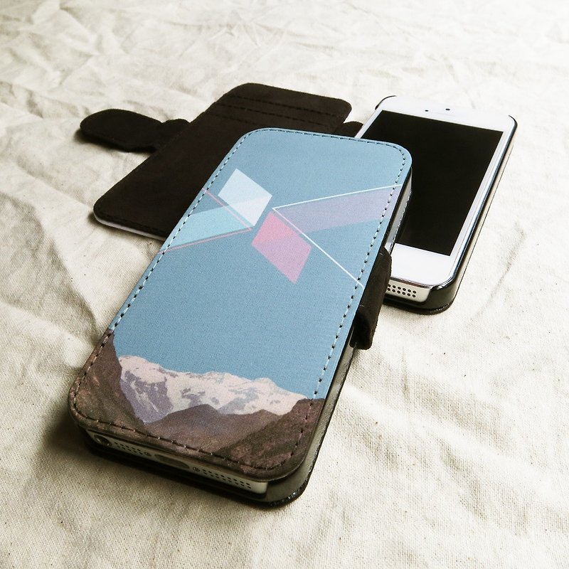 OneLittleForest - Original Mobile Case - iPhone 5, iPhone 5c, iPhone 4- alpine geometry - เคส/ซองมือถือ - วัสดุอื่นๆ สีน้ำเงิน