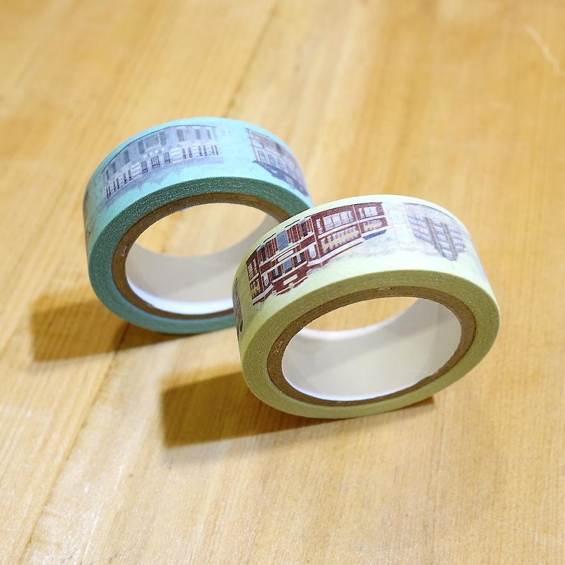 Old House - Summer Travel Bi-City Historical Sites Tape Set - Washi Tape - Paper Yellow