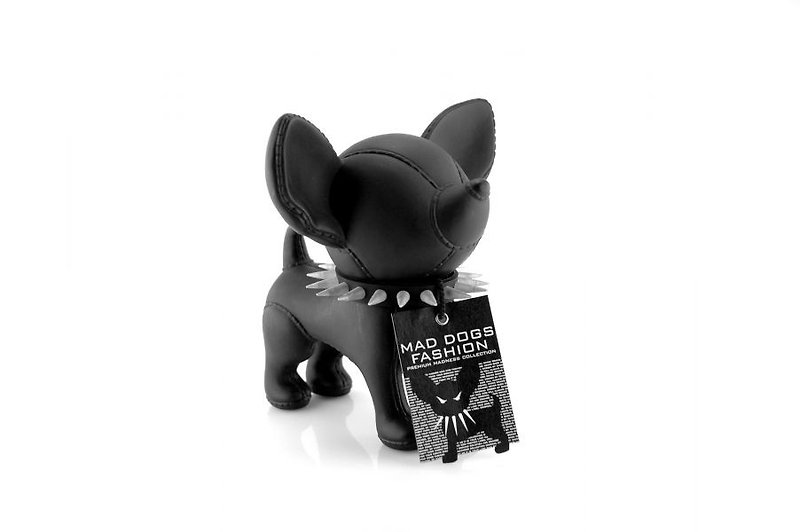 [SUSS] 比利時CANAR品牌_吉娃娃狗造型存錢筒/ 療癒/生日/送禮 (搖滾黑) - 其他 - 塑膠 黑色
