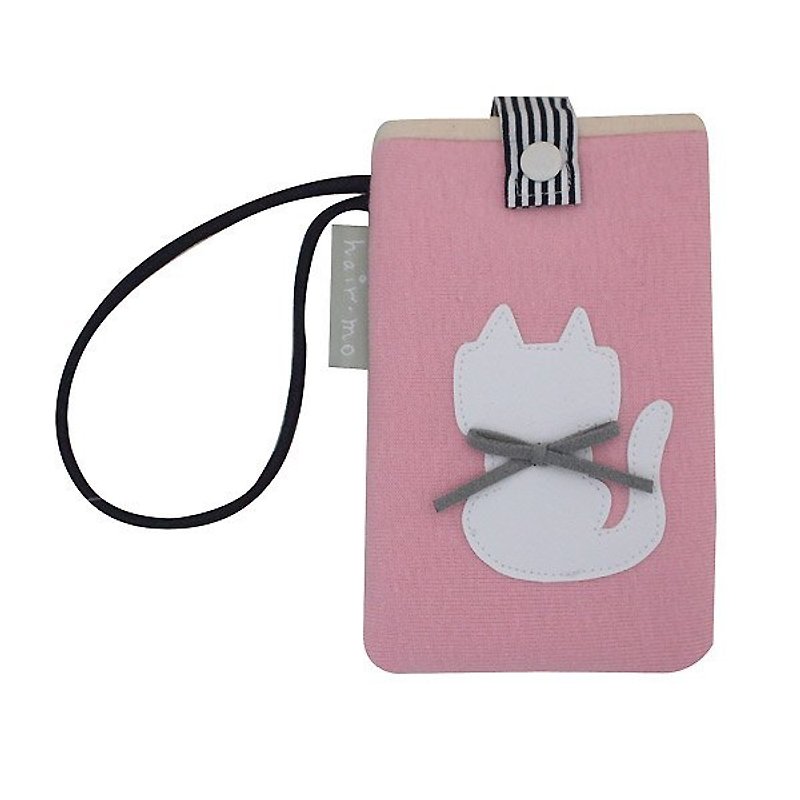 hairmo. Mobile Phone cat sit / iPhone bag - pink - เคส/ซองมือถือ - วัสดุอื่นๆ สึชมพู