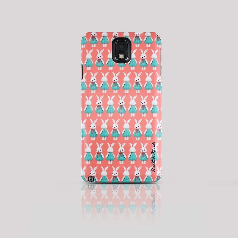 (Rabbit Mint) Mint Rabbit Phone Case - Bu Mali pattern series Merry Boo - Samsung Note 3 (M0011) - Phone Cases - Plastic Orange