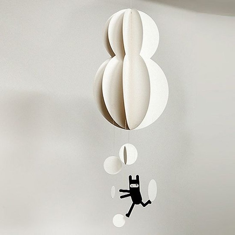 jstory Ninja Rabbit DIY Paper Charm-Snowman, JST30020 - ของวางตกแต่ง - กระดาษ ขาว