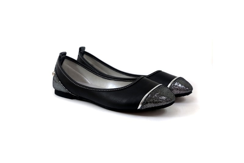 Starlight night (fashion black) WL microtip last flats -Black Flat - Women's Oxford Shoes - Genuine Leather Gray