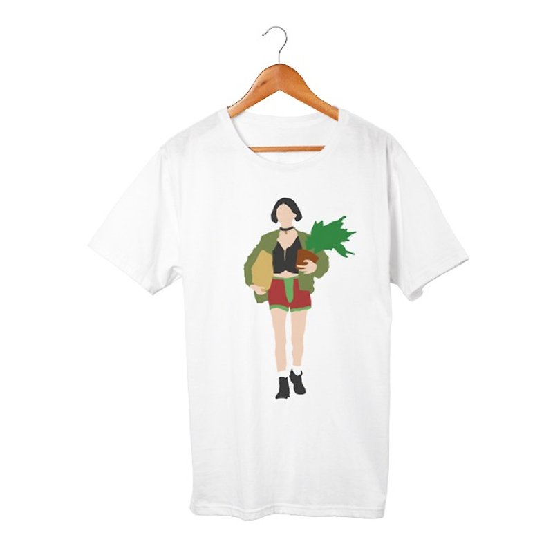 mathilda #2 T-shirt - 中性衛衣/T 恤 - 棉．麻 白色