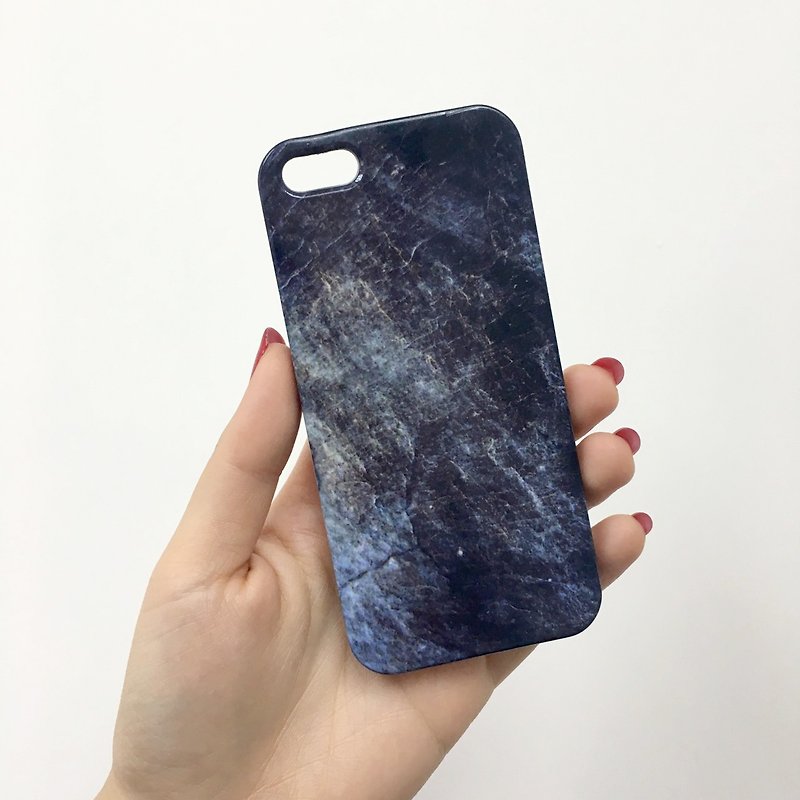深藍水彩紋 7 - iPhone 手機殼, Samsung Galaxy 手機套 Samsung Galaxy Note 電話殼 - 其他 - 塑膠 
