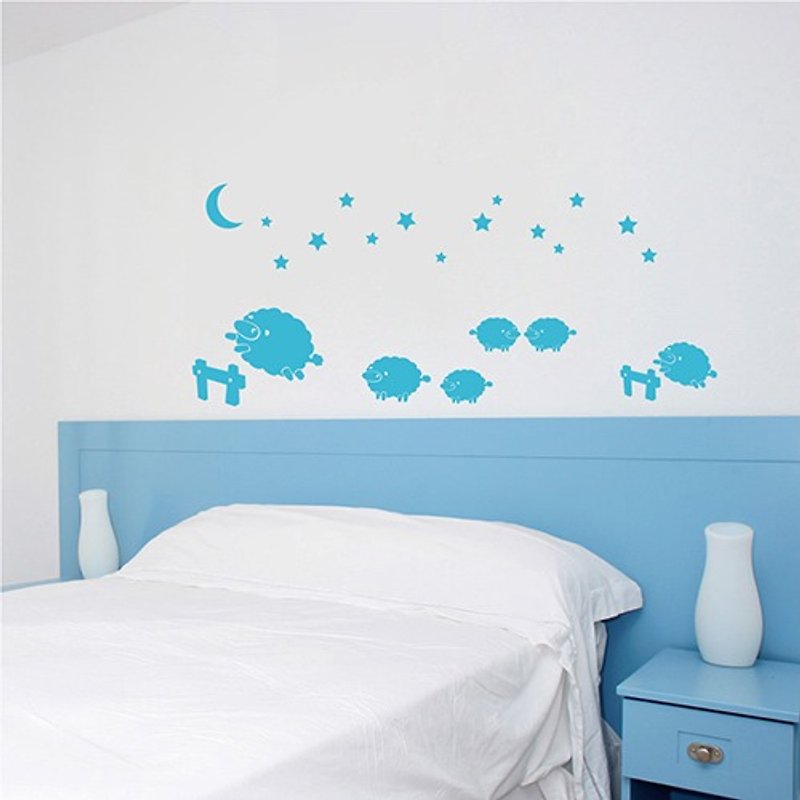 Smart Design creative seamless wall stickers ◆The flock under the stars - Wall Décor - Plastic Multicolor