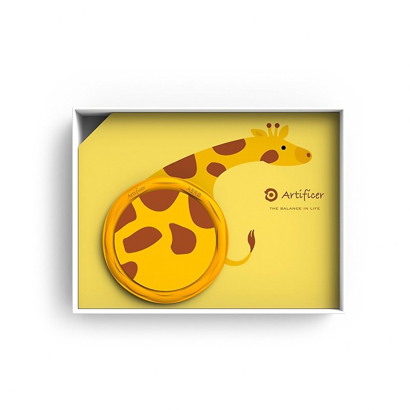 【Artificer】Rhythm for Kids bracelet-giraffe (yellow) - สร้อยข้อมือ - ซิลิคอน สีเหลือง