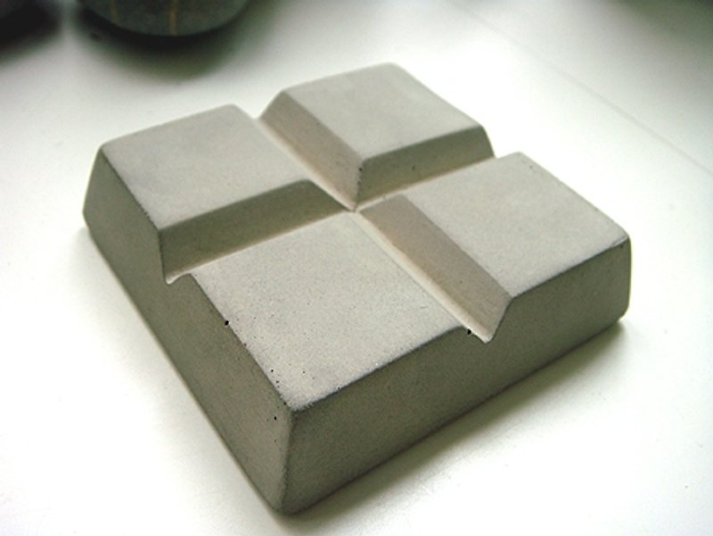 Handmade soap dish cement - Soap - Cement Gray