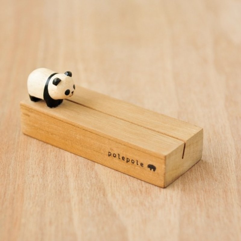 T-lab 熊貓相片架 - Wood, Bamboo & Paper - Wood Khaki