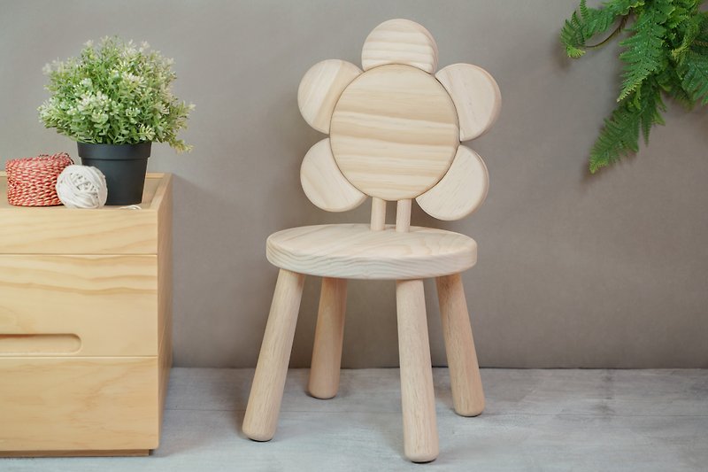 小花椅 - 擺飾/家飾品 - 木頭 咖啡色