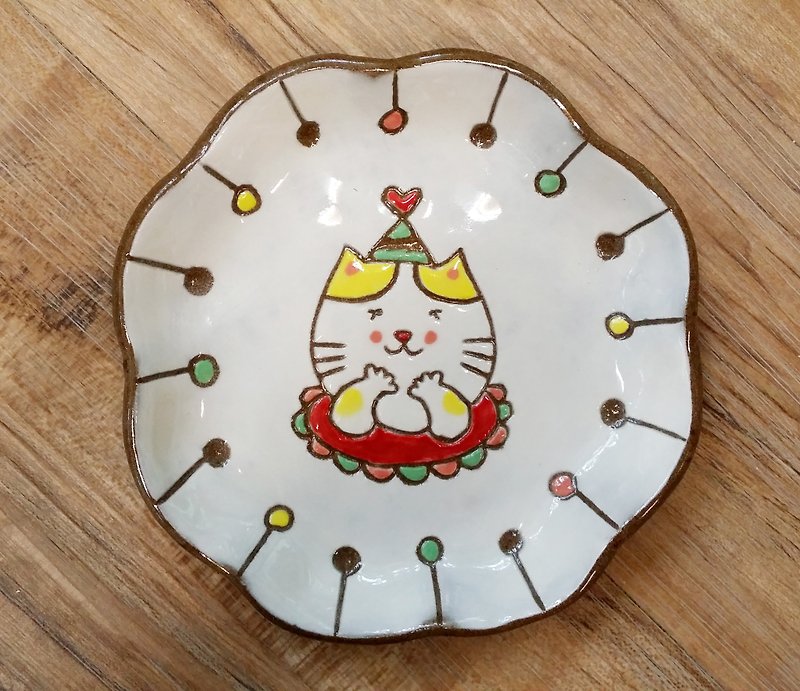 【スタイリングプレート】猫の星の王子様-カーニバル - 小皿 - 陶器 