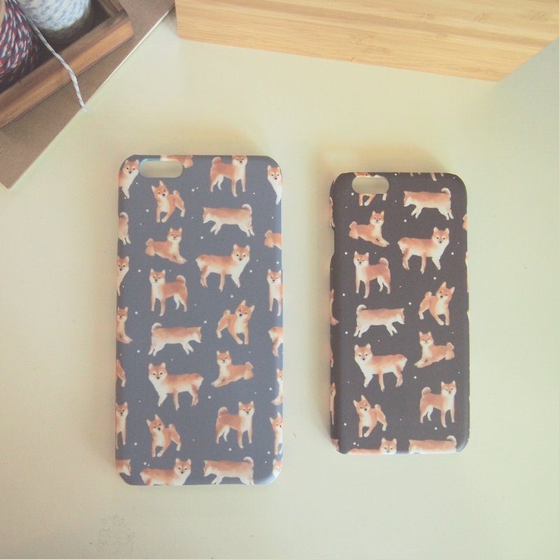 柴犬 iPhone 6/6s ケース - タブレット・PCケース - プラスチック ブラック