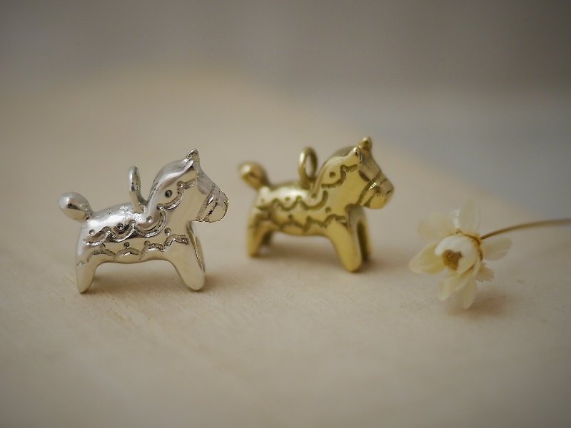 [Jin Xia Lin‧ Jewelry] Dala Trojan Horse Necklace-Pure Copper Bright Surface Polished - สร้อยคอ - โลหะ 