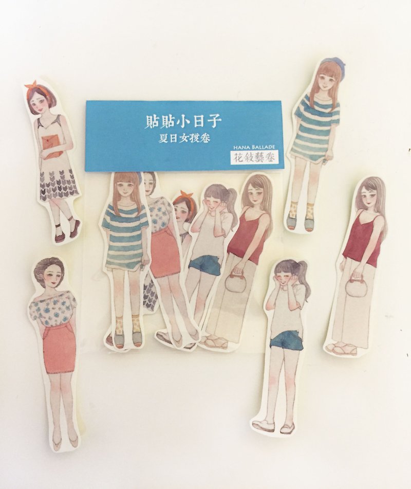 Veg easy life - Summer Girl - Stickers - Paper Blue