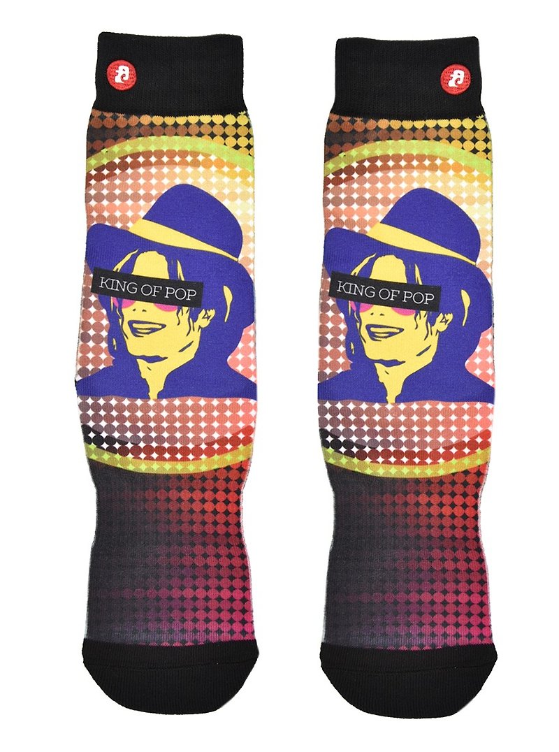 Fool's Day Printed Crew Socks - King of Pop - ถุงเท้า - วัสดุอื่นๆ หลากหลายสี