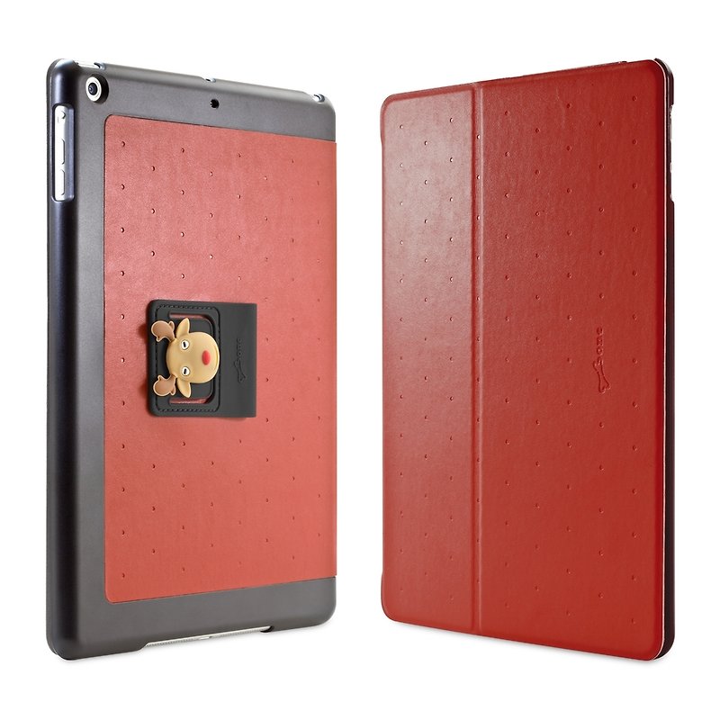 iPad Air can be vertical flip cover Case - Elk - Other - Silicone Brown