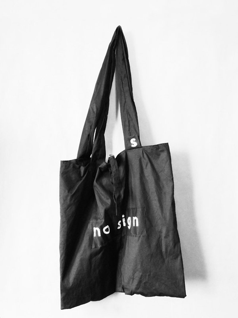 [No sign] bags - กระเป๋าแมสเซนเจอร์ - วัสดุอื่นๆ สีดำ