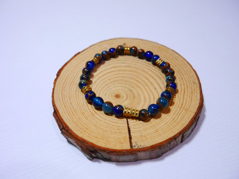S & amp; A- Well cloisonne blue beaded bracelet - Bracelets - Other Materials Blue