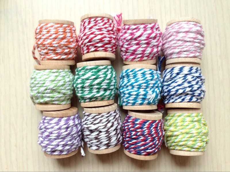 10 shares color / tri-color cotton group 60 -12 color code (logs small spool) - Knitting, Embroidery, Felted Wool & Sewing - Cotton & Hemp Multicolor