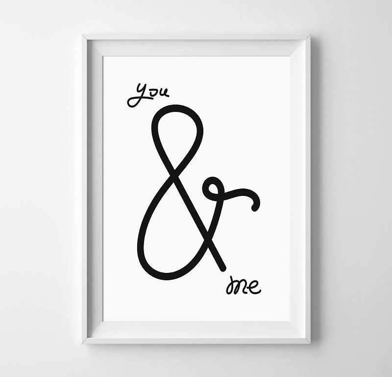 you&me customizable posters - Wall Décor - Paper White