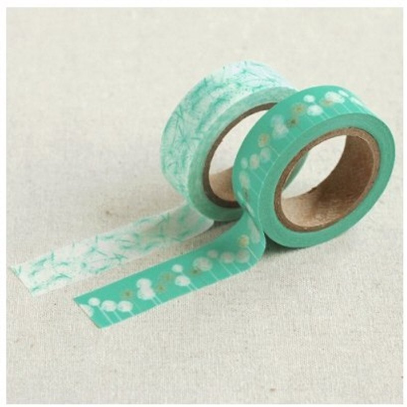 Dailylike and paper tape (2 in) 19- dandelion, E2D97914 - Washi Tape - Paper Green