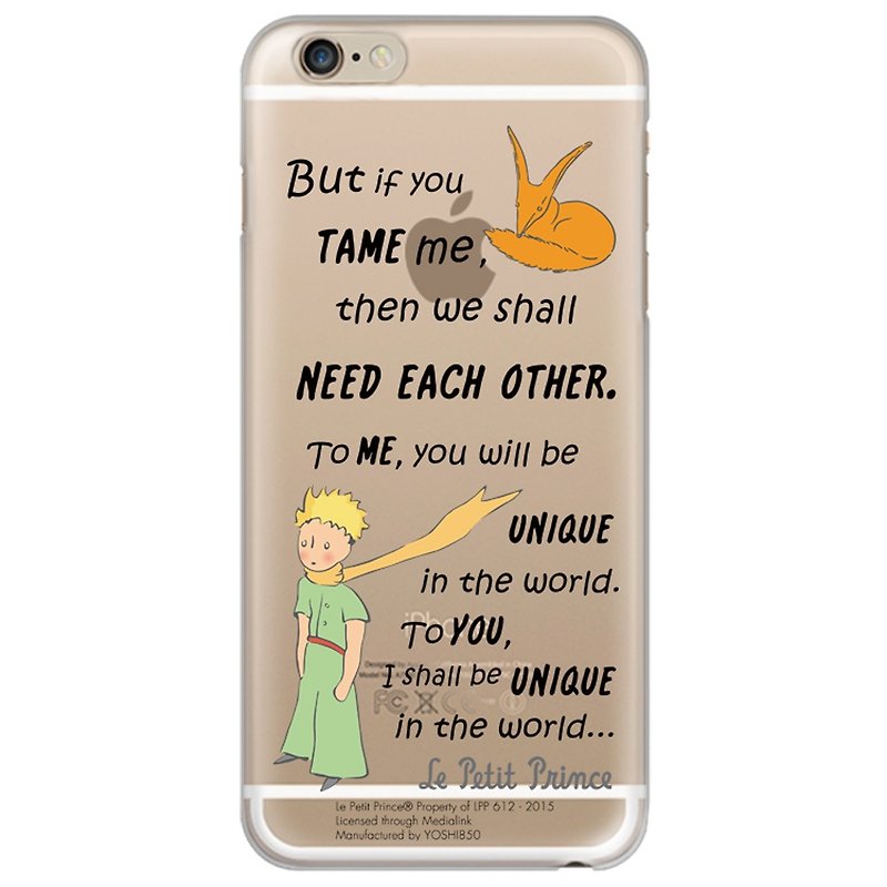 Little Prince classic license-TPU phone shell: [For you, you are unique] (English) "iPhone / Samsung / HTC / Sony / LG / millet / OPPO" - เคส/ซองมือถือ - อะคริลิค สีแดง