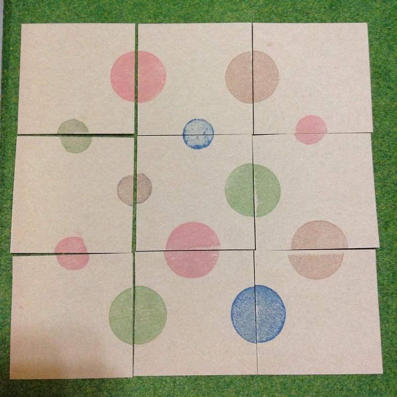 ::Play games with rubber stamps::Dot puzzles - ตราปั๊ม/สแตมป์/หมึก - ยาง หลากหลายสี