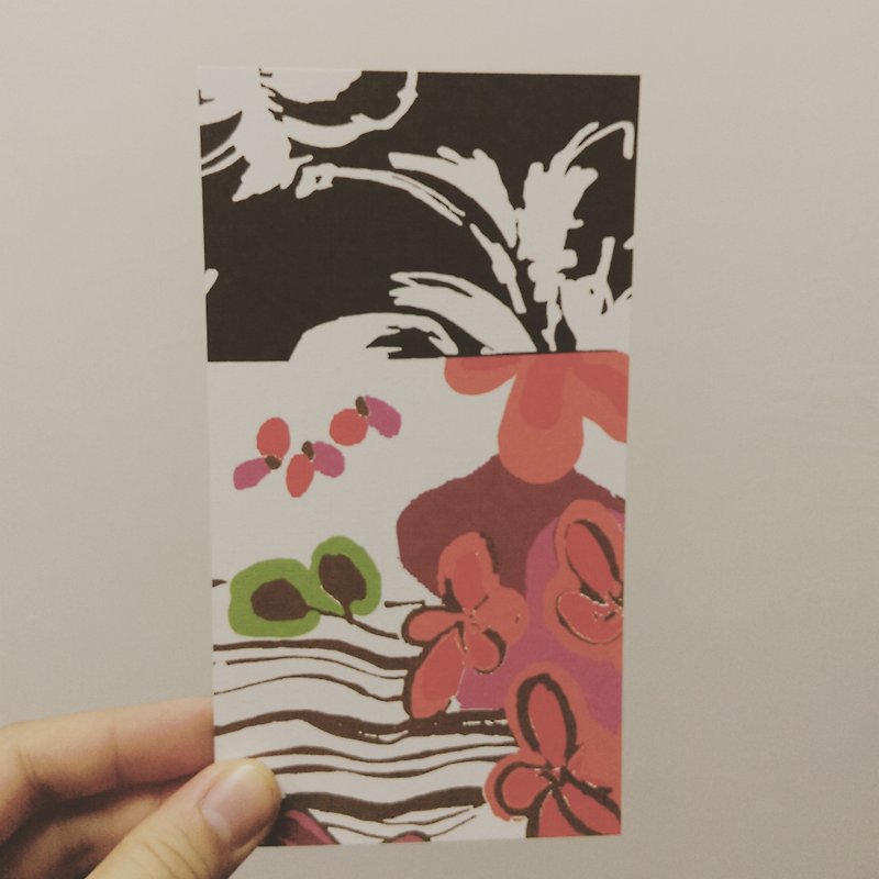 Flower Shadow-Postcard/Exchange/Send Letter/Share/Collection/Travel/Friends - การ์ด/โปสการ์ด - กระดาษ สีส้ม