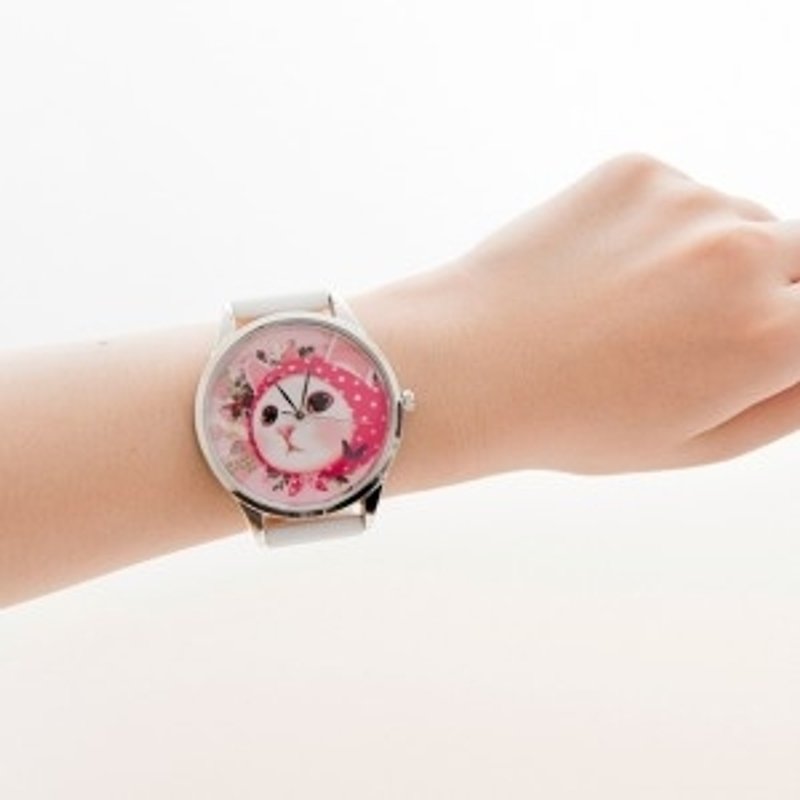 Jetoy, Sweet Cat Good Mood Watch (White+S) (Day)_Pink hood (Blue Box) JJWW008 - Women's Watches - Other Metals Multicolor