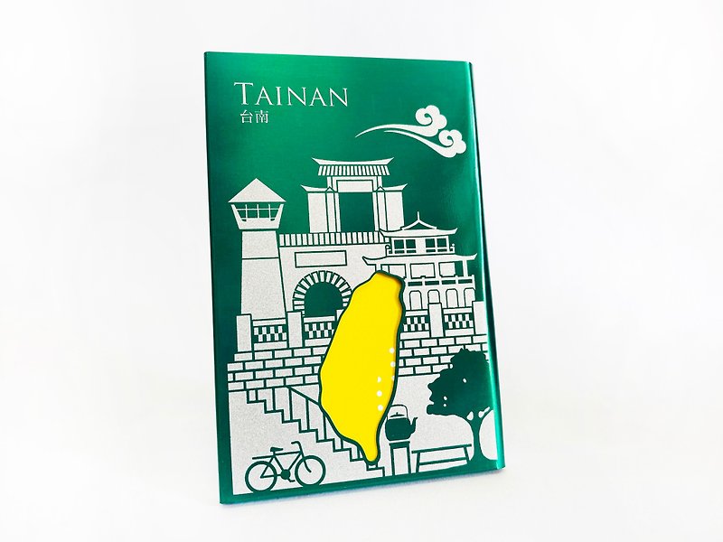 Taiwan  Business Card Holder_Tainan_Green - Card Holders & Cases - Stainless Steel Green