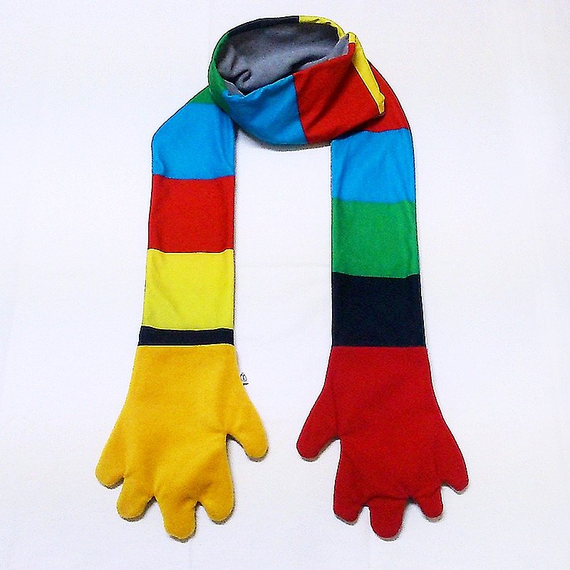 Mr.WEN Gloves scarf – Rainbow flag - Knit Scarves & Wraps - Other Materials Multicolor