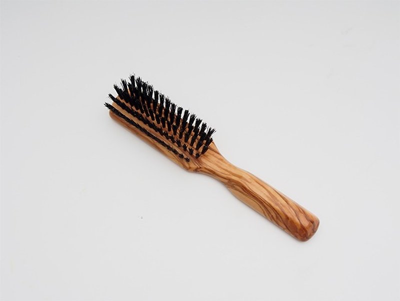 Redecker_ square pig hair olive wood comb - Other - Wood Brown