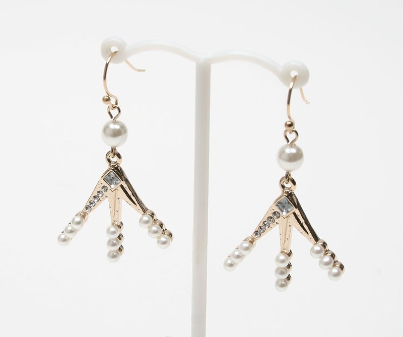 [JewCas] Asterisk Christmas Limited Earrings / JC2229 - Earrings & Clip-ons - Other Metals Gold
