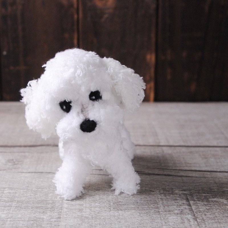 12~15cm pets avatar [feiwa 霏 手 handcrafted] Maltese (welcome to order your dog) - ตุ๊กตา - วัสดุอื่นๆ ขาว