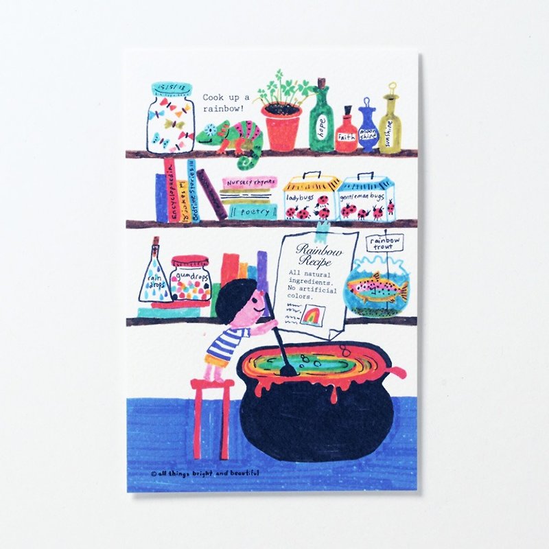 Cook up a rainbow Postcard - Cards & Postcards - Paper Multicolor