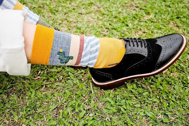 【2色】法式小日子！ // 植感生活講義浮織棉襪子 :::DAWN' make up your feet ::: - Socks - Cotton & Hemp Green