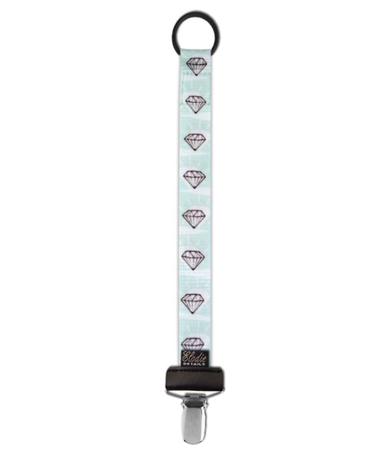 Elodie Details Pacifier Clip - Diamond Love - ผ้ากันเปื้อน - วัสดุอื่นๆ ขาว