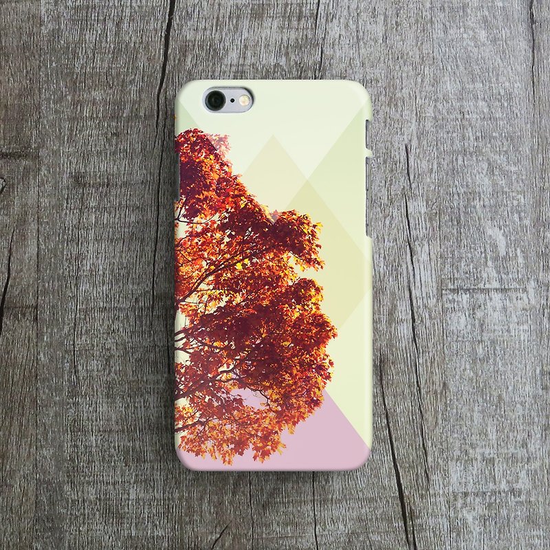 Autumn Leaves- Designer iPhone Case. Pattern iPhone Case. One Little Forest - เคส/ซองมือถือ - พลาสติก สีน้ำเงิน