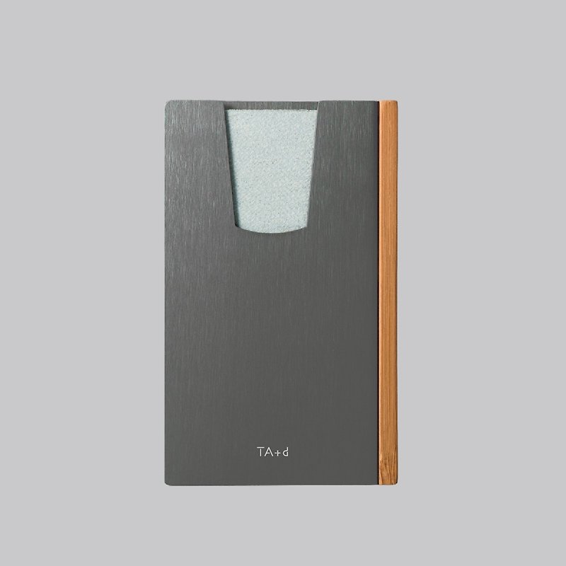 【TA+d】SLIDE LIGHT | Card Holder - Card Stands - Aluminum Alloy Silver