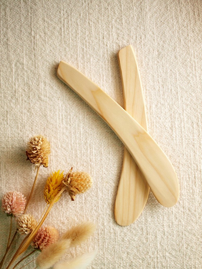 Finland VJ Wooden handmade wooden juniper spatula - ช้อนส้อม - ไม้ สีนำ้ตาล