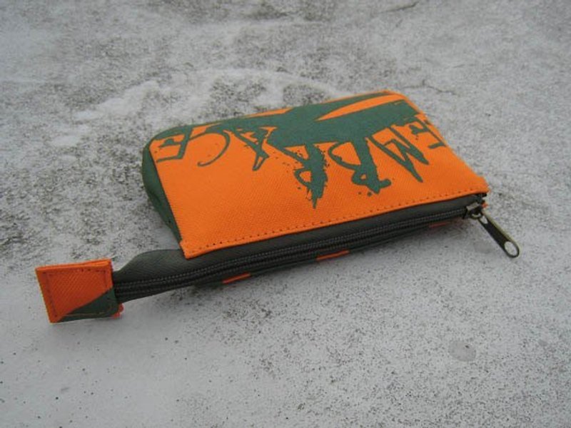 Distressed storage bag / ID bag / orange - Other - Other Materials Orange