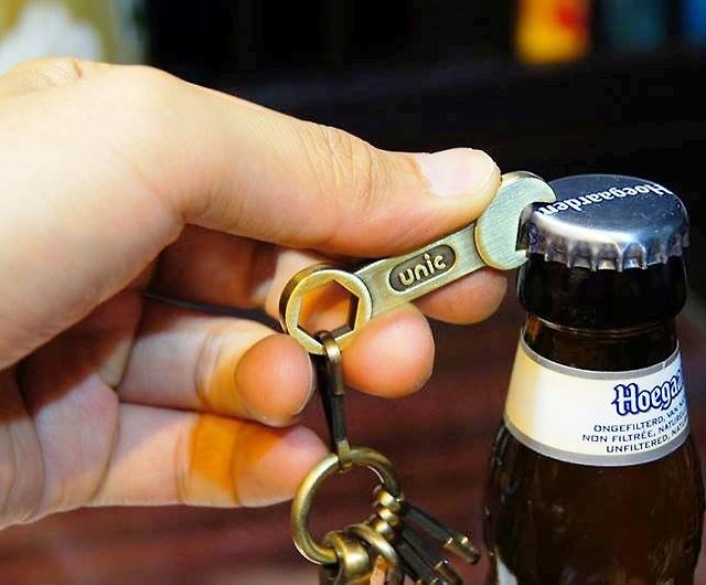 Unic板手造型開瓶器鑰匙圈 可客製化 設計館unic 鑰匙圈 鑰匙包 Pinkoi